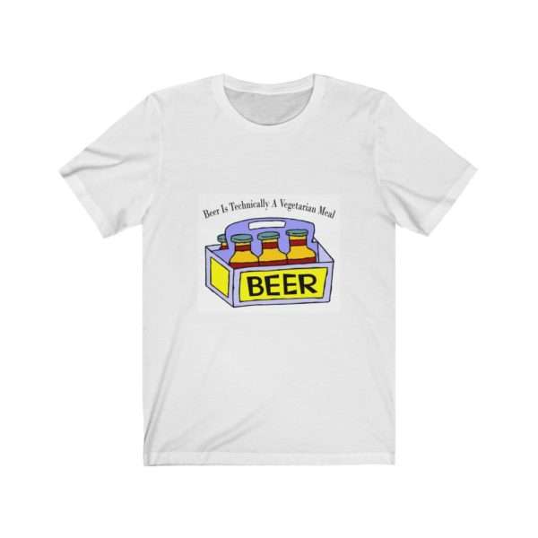 Beer Is Technically a Vegetarian Meal Unisex Jersey Short Sleeve Tee