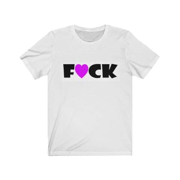 Funny Unisex Jersey Short Sleeve T-shirt - F Heart CK