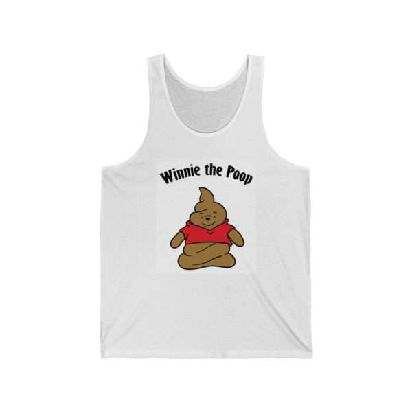 Funny Unisex Jersey Tank Top - Winnie the Poop