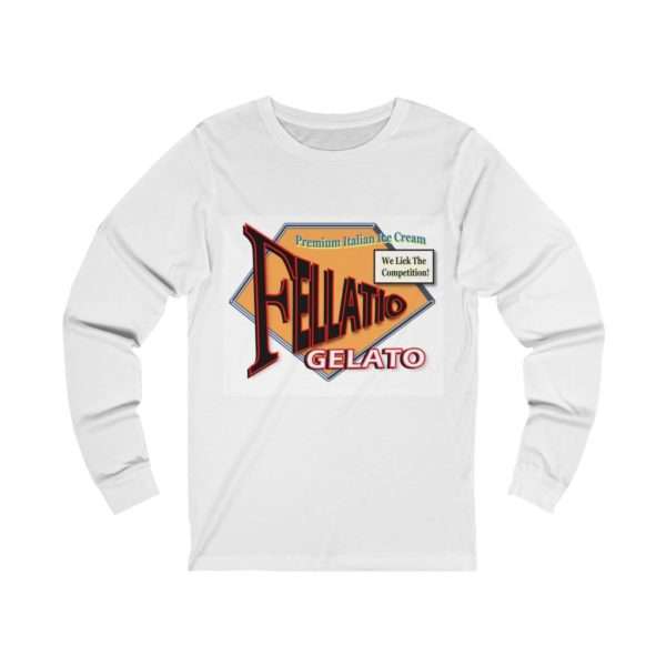 Funny Unisex Jersey Long Sleeve T-Shirt - Fellatio Gelato