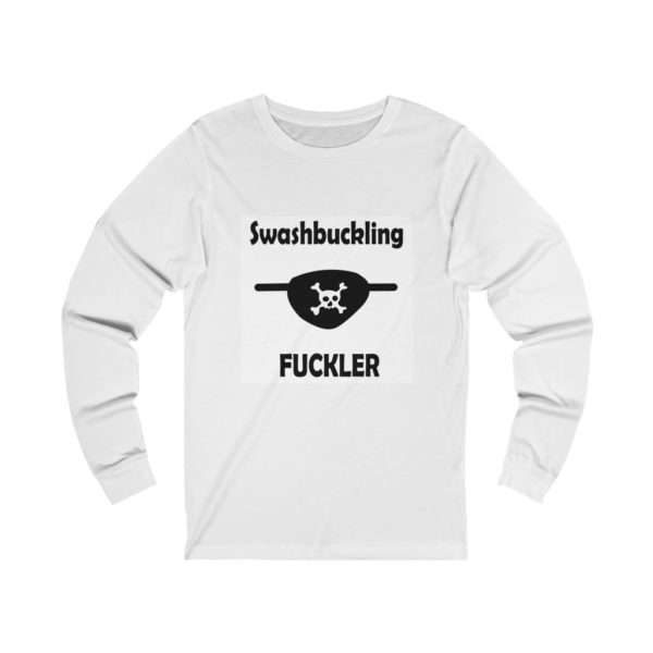 Unisex Jersey Long Sleeve T-shirt - Swashbuckling Fuckler