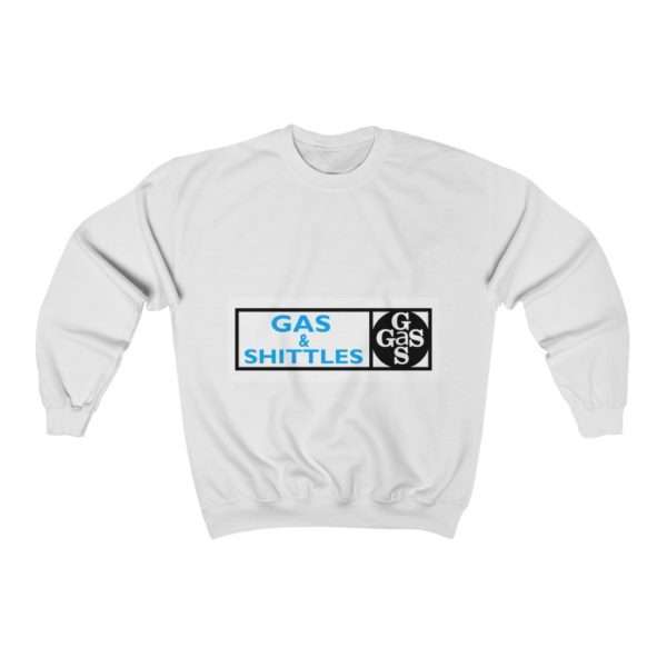 Humorous Unisex Heavy Blend Crewneck Sweatshirt - Gas & Shittles