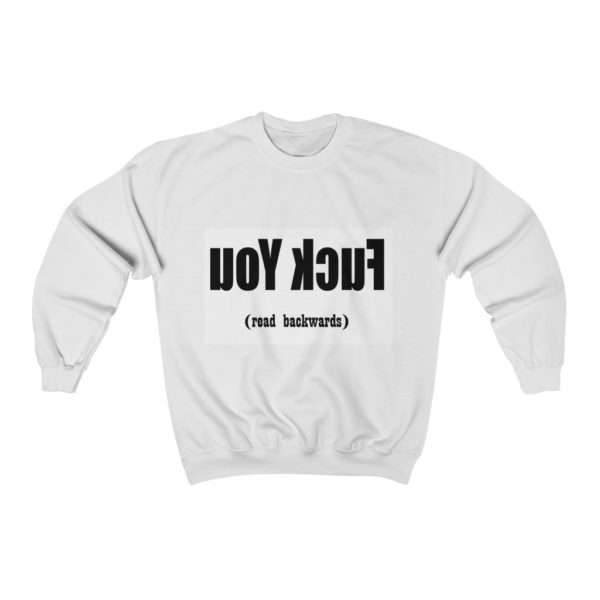 Unisex Heavy Blend™ Crewneck Sweatshirt - uoy kcuf read backwards