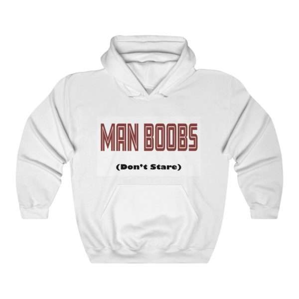 Man Boobs (don't stare) Men's Heavy Blend™ Hooded Sweatshirt