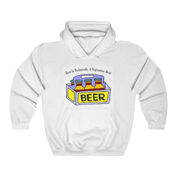 Beer Is Technically a Vegetarian Meal Unisex Heavy Blend™ Hooded Sweatshirt