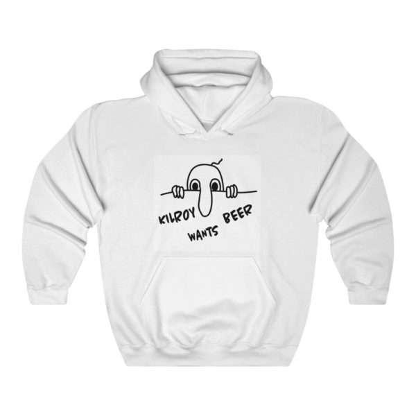 Kilroy Wants Beer Unisex Heavy Blend™ Hooded Sweatshirt