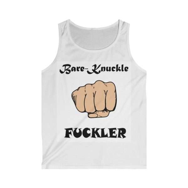 Funny Men's Soft-style Tank Top - Bare Knuckle Fuckler