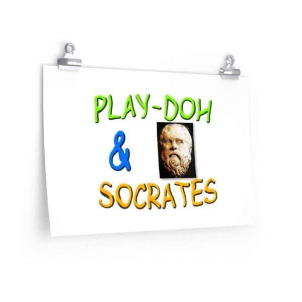 Play-Doh & Socrates Premium Matte horizontal posters - Image 2