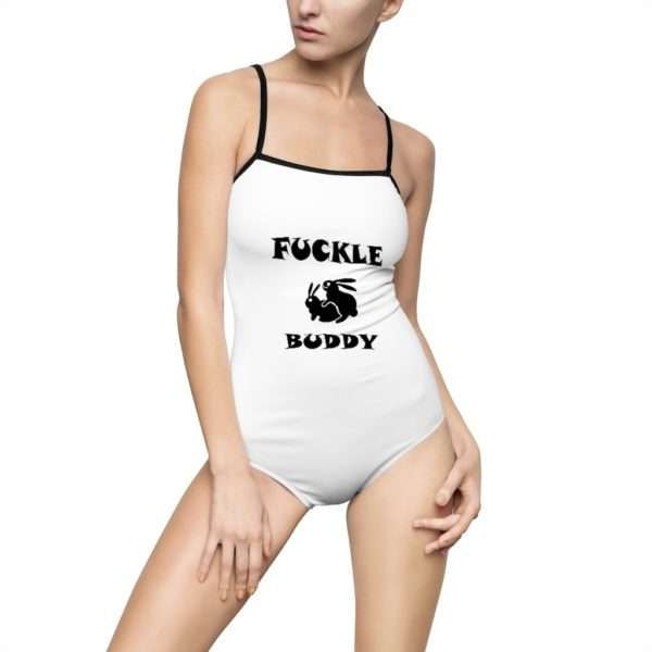 Funny Women's One-piece Swimsuit - Fuckle Buddy