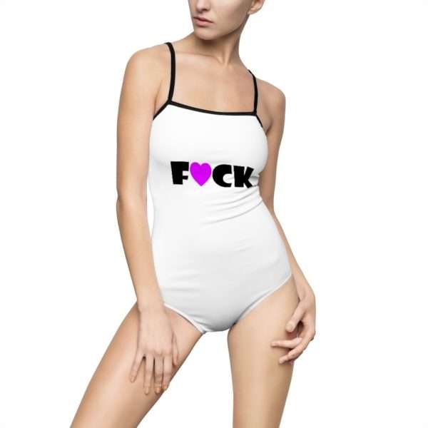 Women's One-piece Swimsuit - F Heart CK