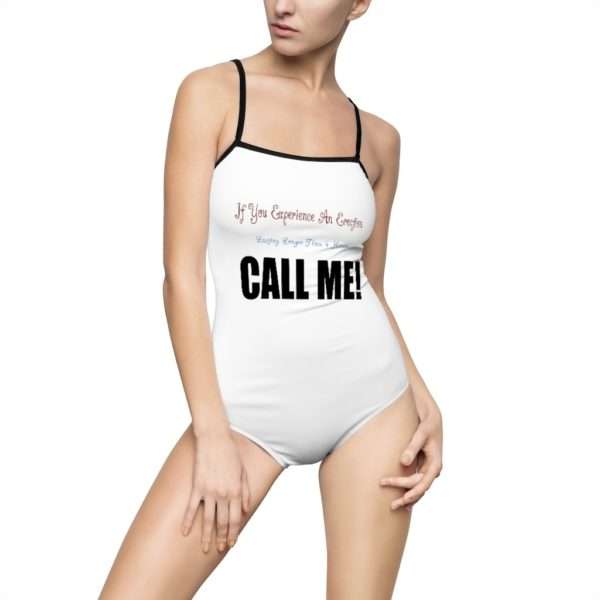 If You Experience An Erection Women's One-piece Swimsuit