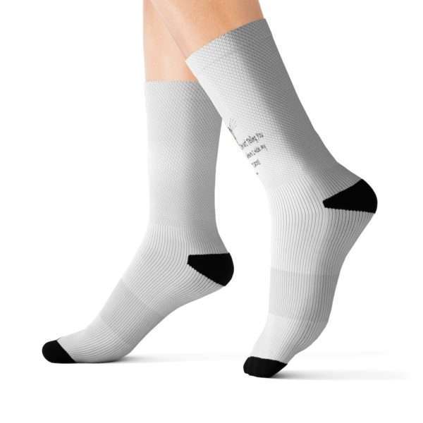 Funny Sublimation Socks - I'm Not Telling You Where I Hide My Turds