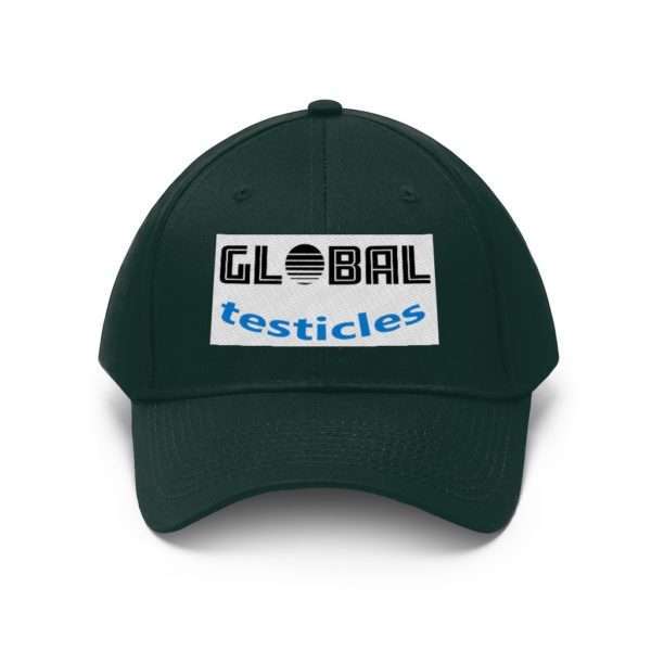 Funny Unisex Twill Hat Cap - Global Testicles - Image 5