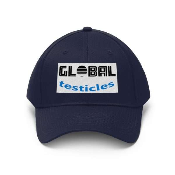 Funny Unisex Twill Hat Cap - Global Testicles - Image 10