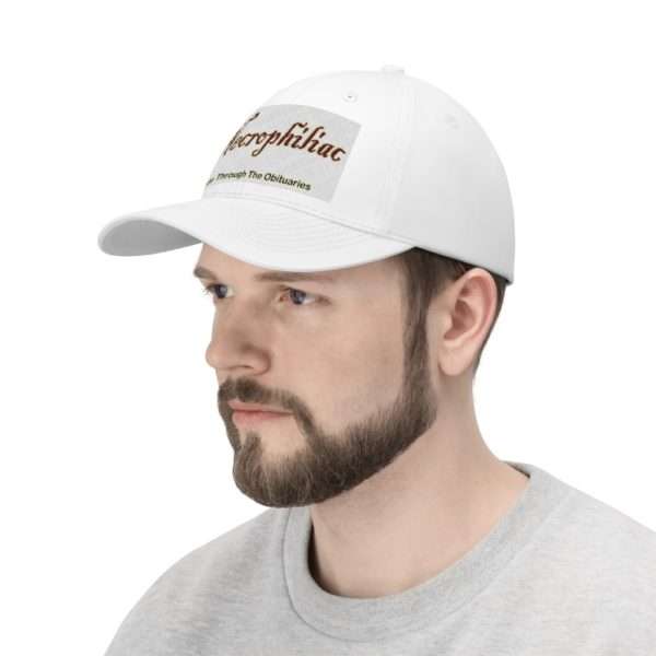 Necrophiliac I date through the obituaries Unisex Twill Hat