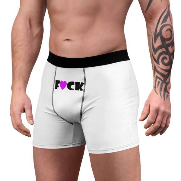 Funny Men’s Undies Boxer Briefs - F Heart CK