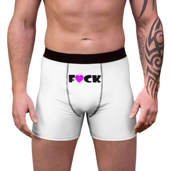 Funny Men’s Undies Boxer Briefs - F Heart CK - Image 4