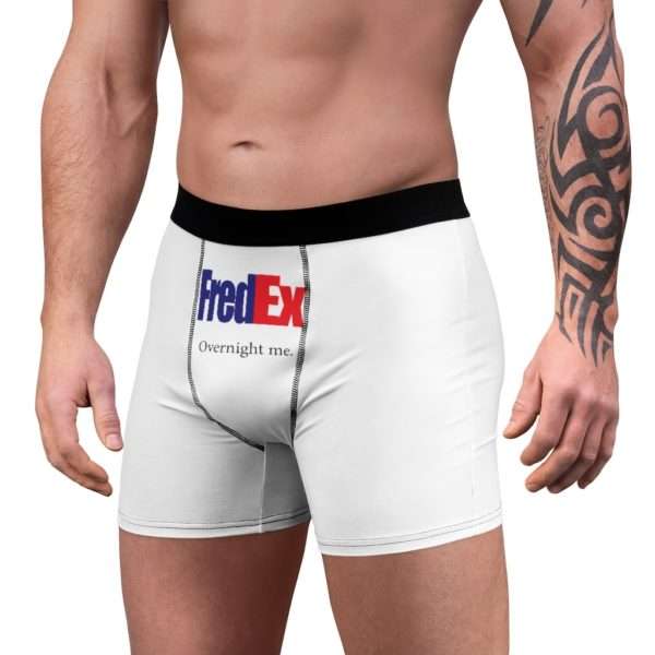 Funny Men’s Undies Boxer Briefs - FredEx Overnight Me - Image 4