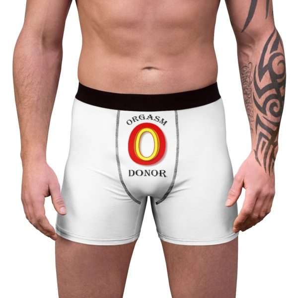 Funny Men’s Undies Boxer Briefs - Orgasm Donor