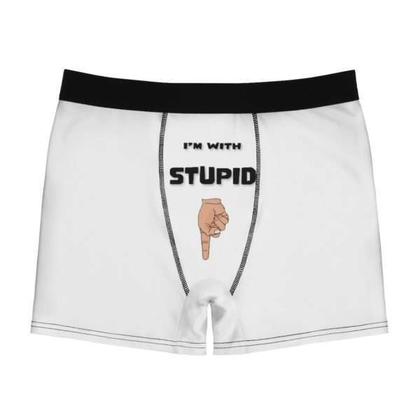 I'm with Stupid Men's Boxer Briefs