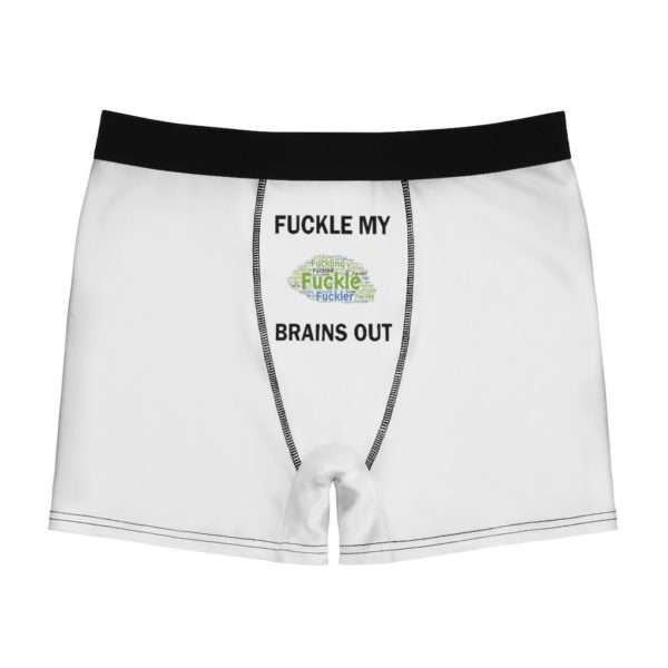 Funny Men's Boxer Briefs Undies - Fuckle My Brains Out - Image 2