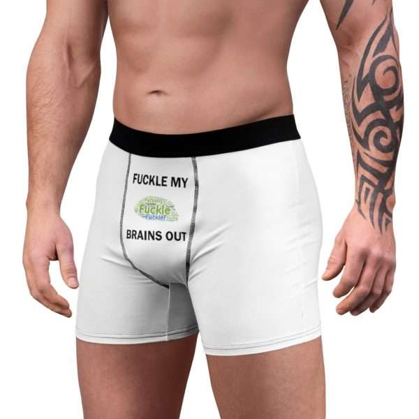 Funny Men's Boxer Briefs Undies - Fuckle My Brains Out - Image 4