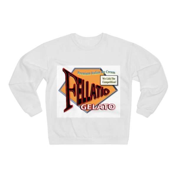 Funny Unisex Heavy Blend Crewneck Sweatshirt - Fellatio Gelato - Image 2