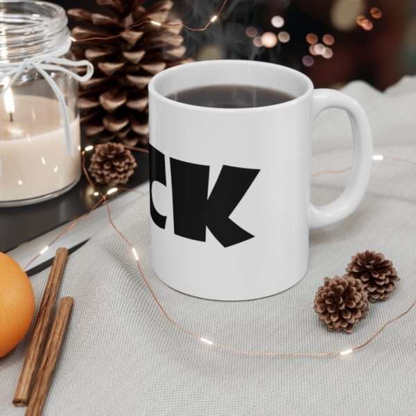 Funny Ceramic Coffee Mug 11oz - F Heart CK - Image 4