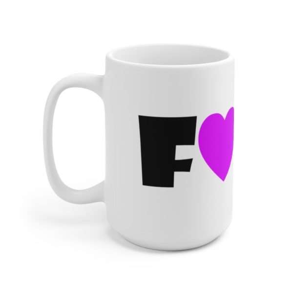 Ceramic Coffee Mug 15oz - F Heart CK - Image 2