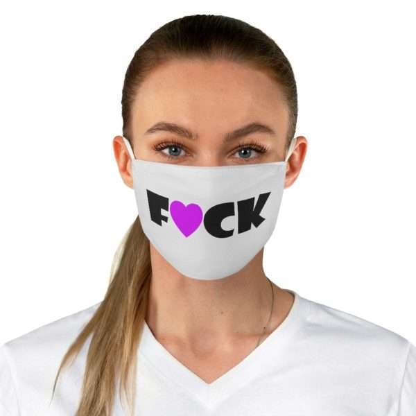 Funny Fabric Facemask - F Heart CK