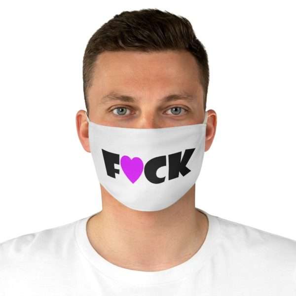 Funny Fabric Facemask - F Heart CK - Image 4