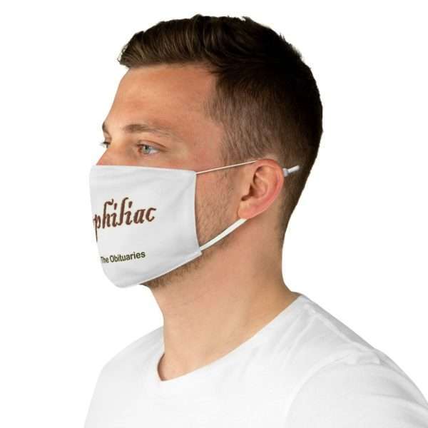 Fabric Facemask - Necrophiliac I date through the obituaries - Image 5