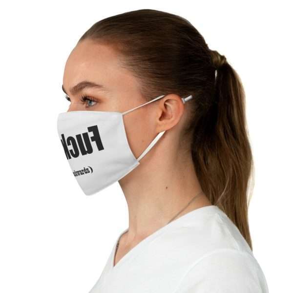 Fabric Facemask - uoy kcuf read backwards - Image 3