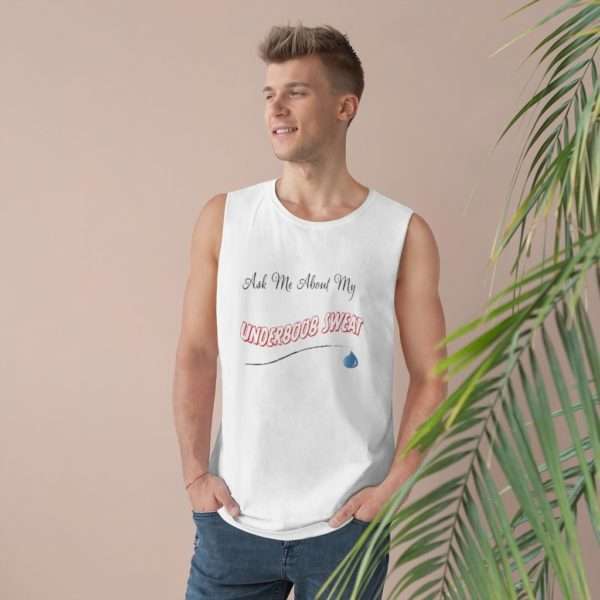 Ask Me About My Under Boob Sweat Unisex Barnard Tank - Image 2