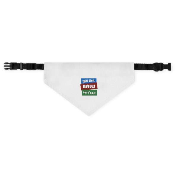 Will Lick Balls for Food Pet Bandana Collar - Image 6