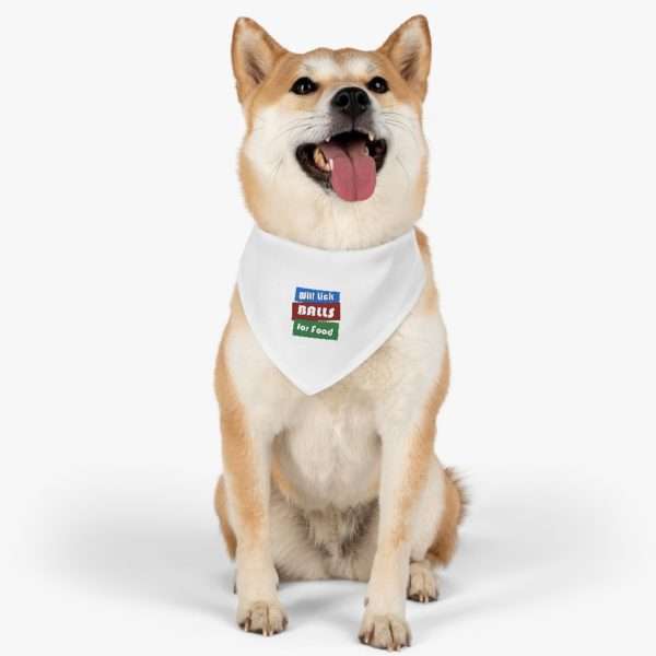 Will Lick Balls for Food Pet Bandana Collar - Image 7