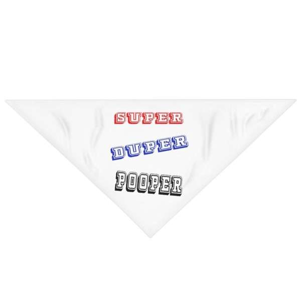 Funny Dog Bandana - Super Duper Pooper - Image 2