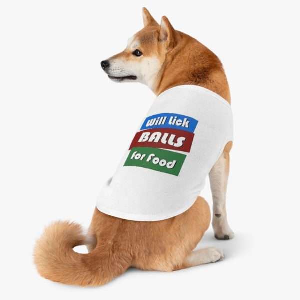 Will Lick Balls for Food Pet Tank Top