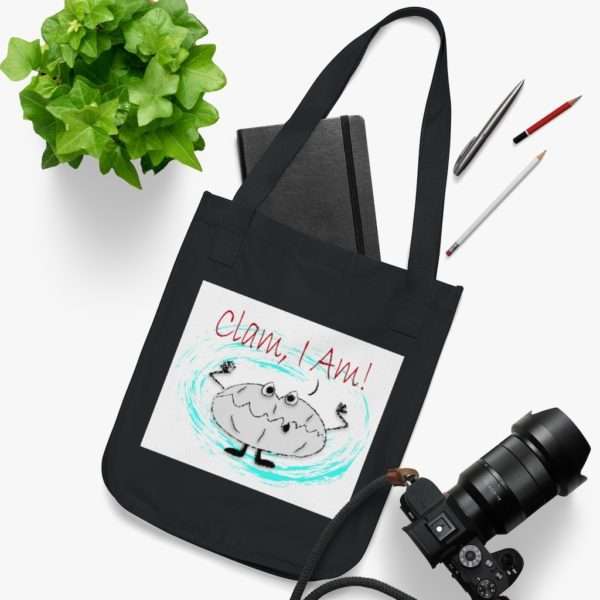 Clam I Am! Organic Canvas Tote Bag - Image 2