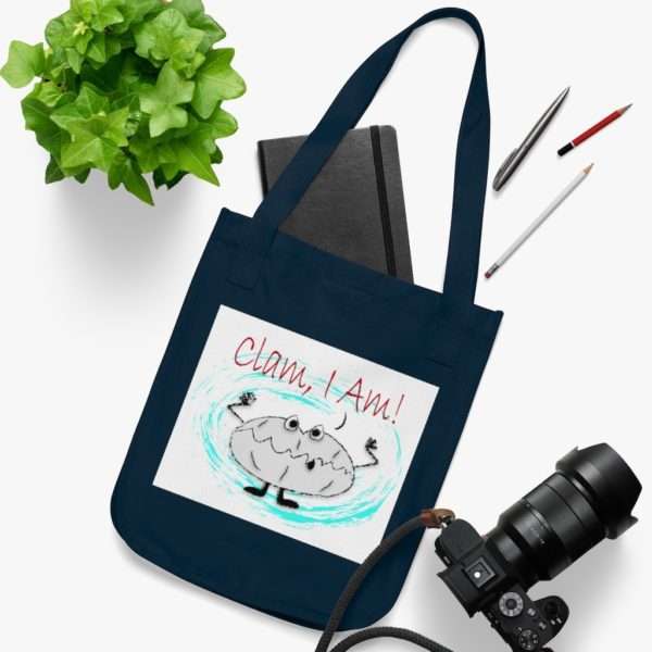 Clam I Am! Organic Canvas Tote Bag - Image 5