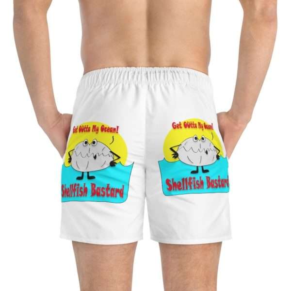 Funny Men's Swim Trunks - Get Outta My Ocean Shellfish Bastard - Image 7