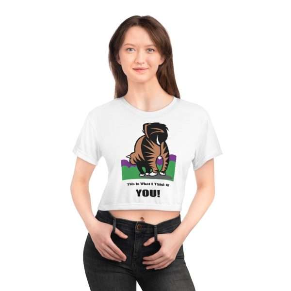 Funny AOP Crop Tee - This Is What I Think Of You - Image 7