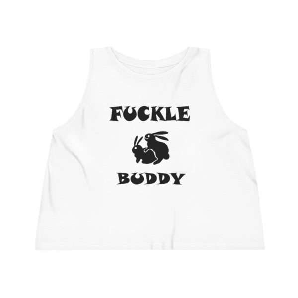 Funny Women's Dancer Cropped Tank Top - Fuckle Buddy