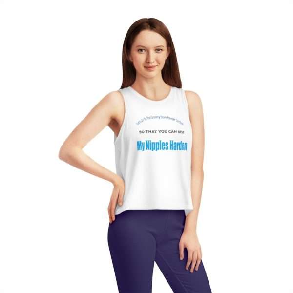 Funny Women's Dancer Cropped Tank Top Let's Go to the Grocery Store Freezer Section