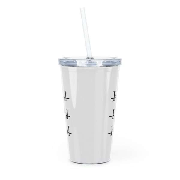 Reading Is Good Plastic Tumbler with Straw - Image 5