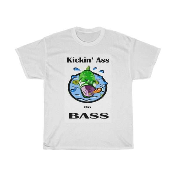 Unisex Heavy Cotton T-shirt - Kickin' Ass on Bass