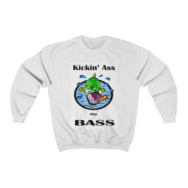 Unisex Heavy Blend™ Crewneck Sweatshirt - Kickin' Ass on Bass