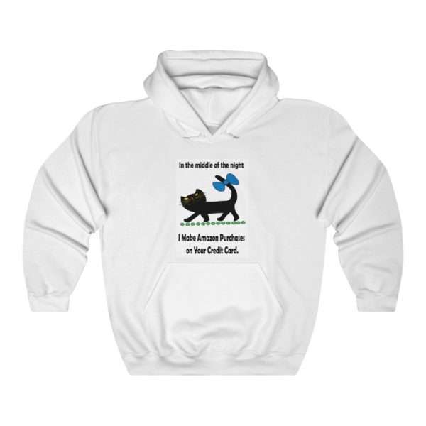 Unisex Heavy Blend™ Hoodie Sweatshirt - In the Middle of the Night I Make Amazon Purchases on Your Credit Card