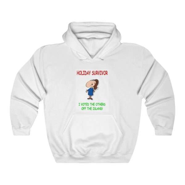 Funny Unisex Heavy Blend Hoodie Sweatshirt - Holiday Survivor I Voted the Others Off the Island