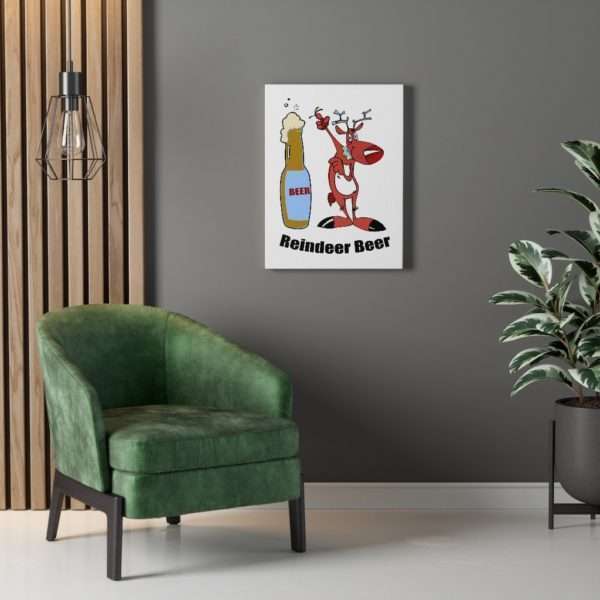 Reindeer Beer Canvas Gallery Wraps - Image 3